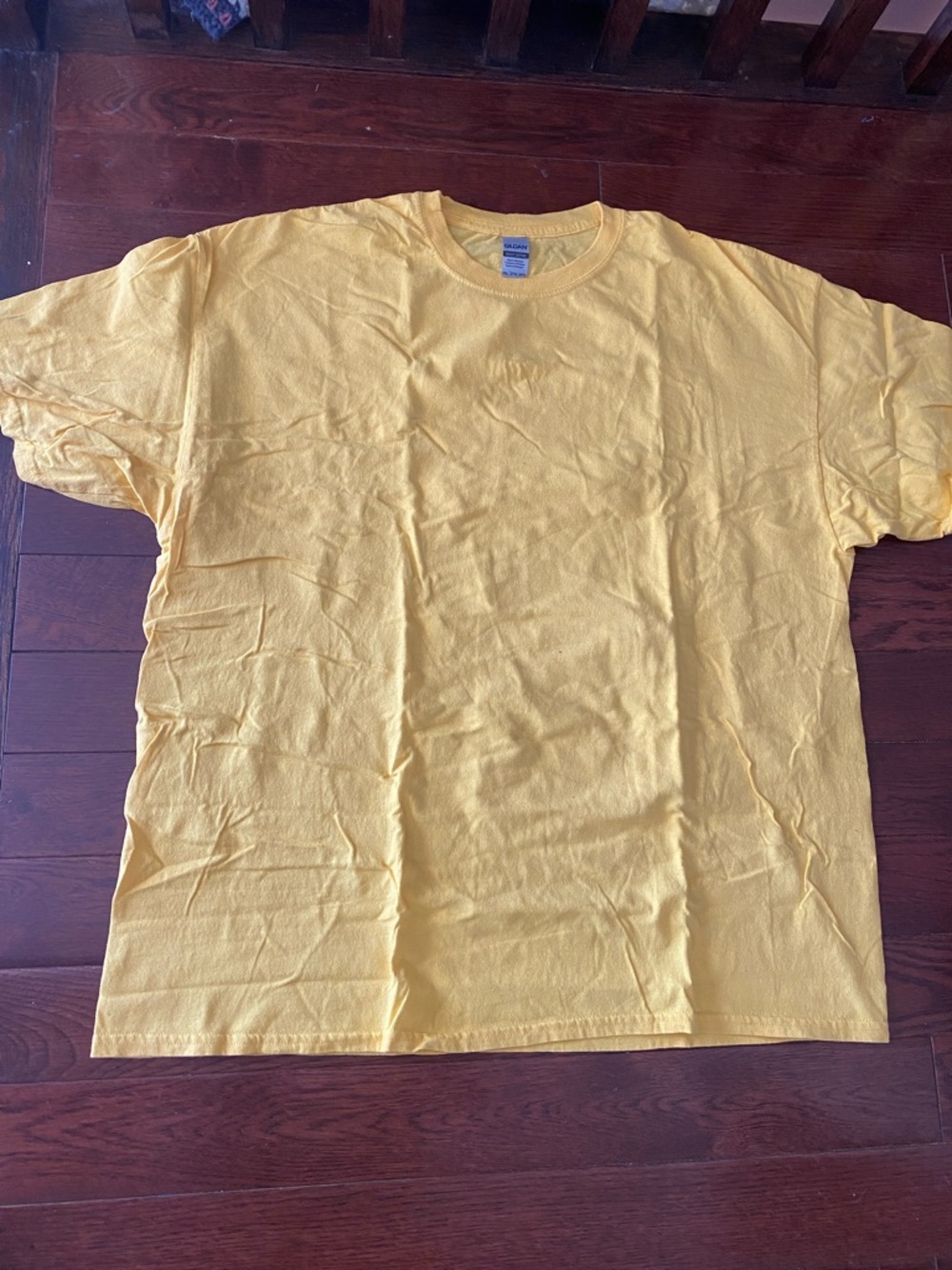 Gildan Yellow Short Sleeve Crew Neck Tee